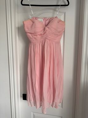 Donna Morgan Light Pink Chiffon Dress